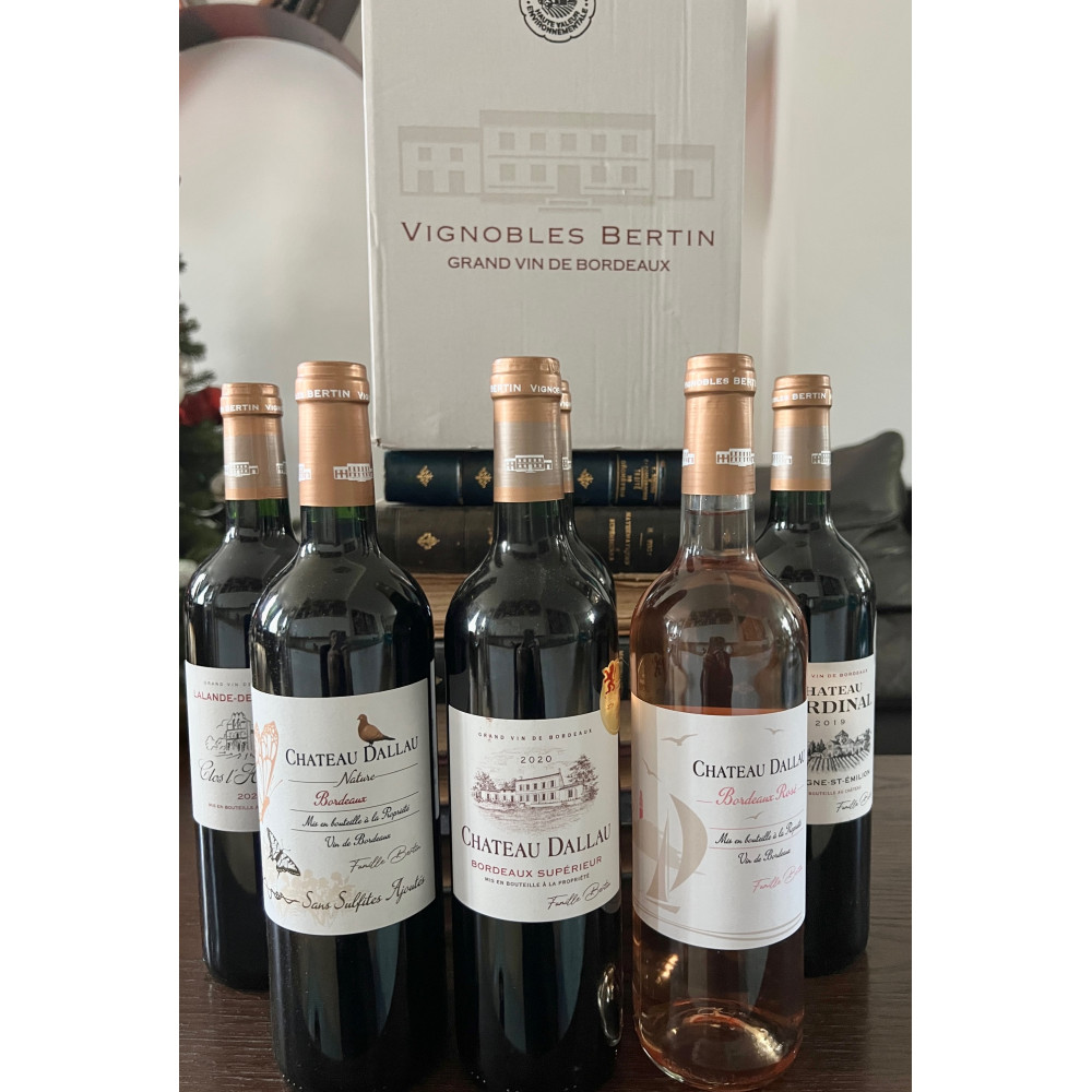 Carton Découverte 6 bouteilles - Vignobles Bertin